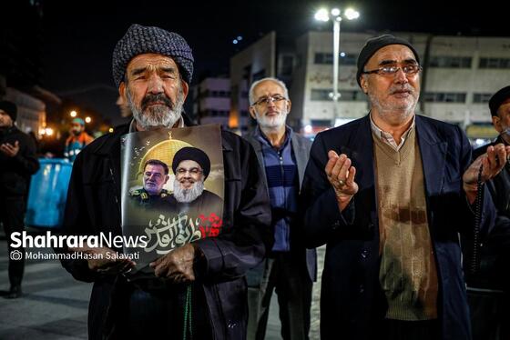 گزارش تصویری | اجتماع مردمی «بیعت با نصرالله» در مشهد