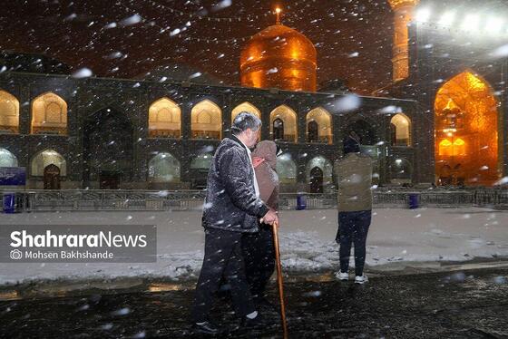 گزارش تصویری | جلوه‌های زییایی از بارش برف پاییزی در مشهد