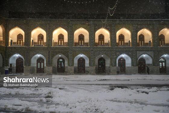 گزارش تصویری | جلوه‌های زییایی از بارش برف پاییزی در مشهد