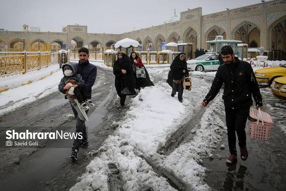 گزارش تصویری | بارش برف در مشهد