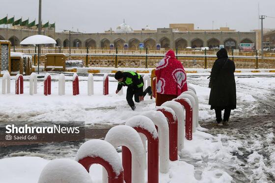 گزارش تصویری | بارش برف در مشهد
