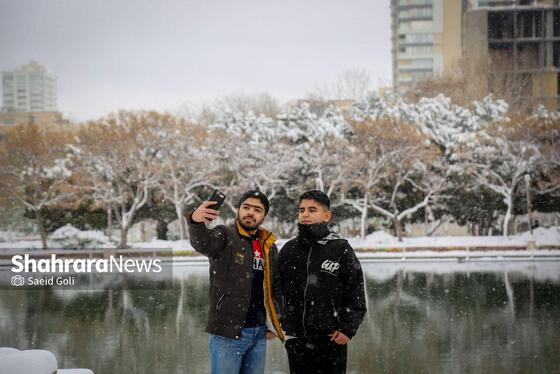 گزارش تصویری | بارش برف در مشهد
