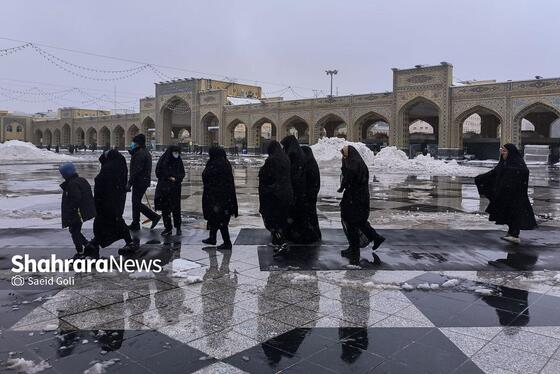 گزارش تصویری | بارش برف در مشهد