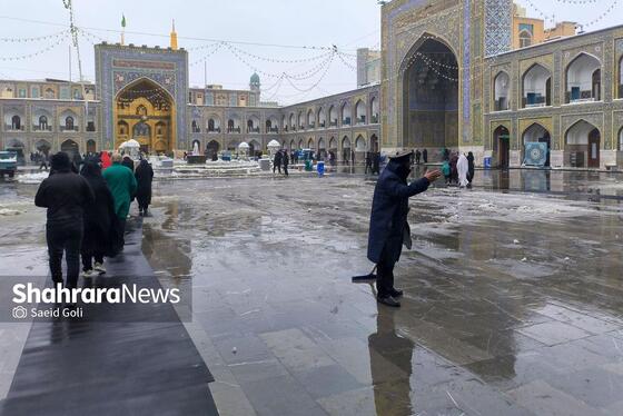 گزارش تصویری | بارش برف در مشهد