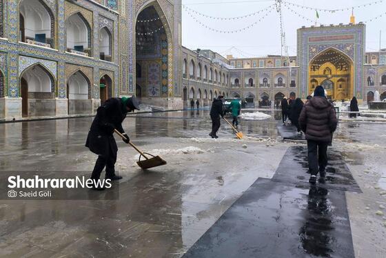 گزارش تصویری | بارش برف در مشهد