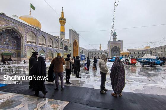 گزارش تصویری | بارش برف در مشهد