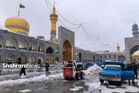 گزارش تصویری | بارش برف در مشهد
