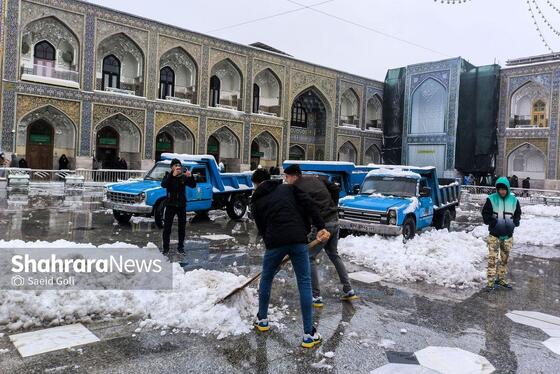 گزارش تصویری | بارش برف در مشهد