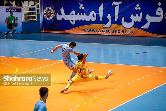 گزارش تصویری | لیگ برتر فوتسال، مسابقه فرش آرا مشهد و شهرداری ساوه