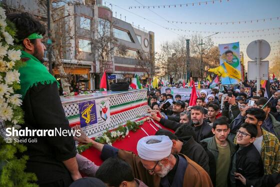 گزارش تصویری | مراسم تشییع پیکرهای مطهر شهدای مشهدی مدافع حرم