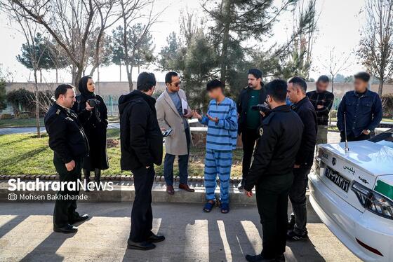 گزارش تصویری | بازسازی صحنه قتل در میدان معراج مشهد