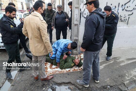 گزارش تصویری | قتل شبانه یک جوان در بولوار حر