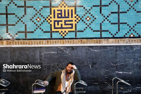 گزارش تصویری | آیین معنوی اعتکاف در حرم مطهر رضوی