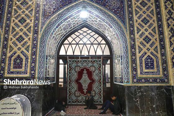 گزارش تصویری | آیین معنوی اعتکاف در حرم مطهر رضوی