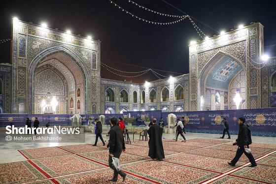 گزارش تصویری | آیین معنوی اعتکاف در حرم مطهر رضوی