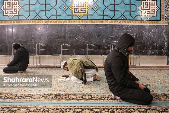 گزارش تصویری | آیین معنوی اعتکاف در حرم مطهر رضوی