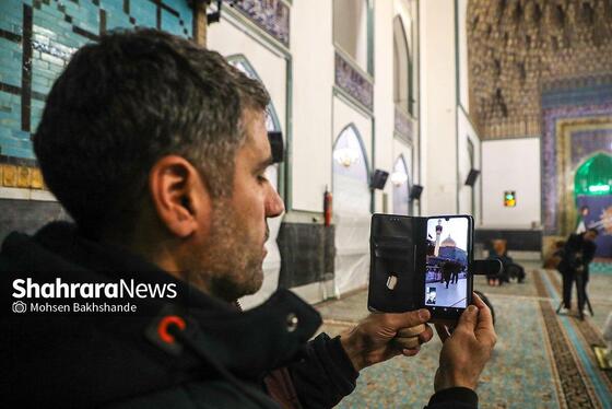 گزارش تصویری | آیین معنوی اعتکاف در حرم مطهر رضوی