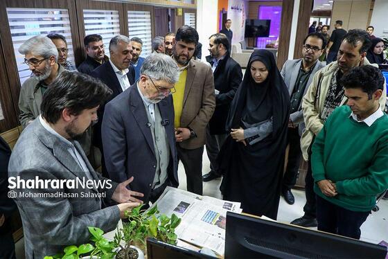 گزارش تصویری |  بازدید وزیر فرهنگ و ارشاد اسلامی از مؤسسه فرهنگی شهرآرا (۲۶ دی ۱۴۰۳)