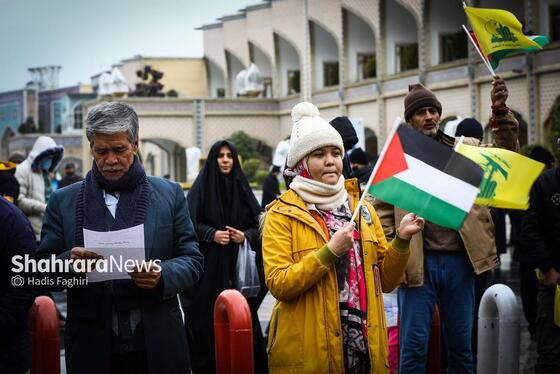 گزارش تصویری | راهپیمایی جمعه نصر و جشن پیروزی مقاومت فلسطین در مشهد
