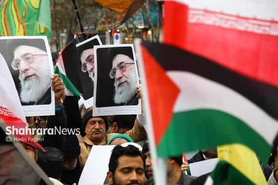 گزارش تصویری | راهپیمایی جمعه نصر و جشن پیروزی مقاومت فلسطین در مشهد