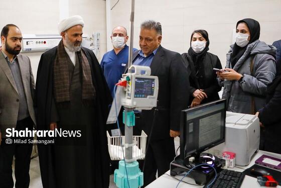 گزارش تصویری | بازدید حجت‌الاسلام نصرالله پژمانفر، رییس کمیسیون اصل نود مجلس، از بیمارستان فارابی مشهد