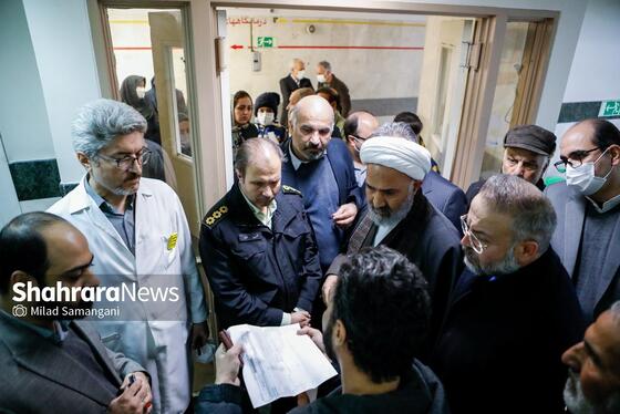 گزارش تصویری | بازدید حجت‌الاسلام نصرالله پژمانفر، رییس کمیسیون اصل نود مجلس، از بیمارستان فارابی مشهد