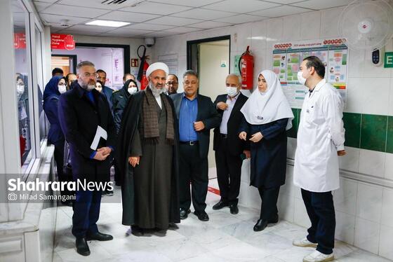 گزارش تصویری | بازدید حجت‌الاسلام نصرالله پژمانفر، رییس کمیسیون اصل نود مجلس، از بیمارستان فارابی مشهد
