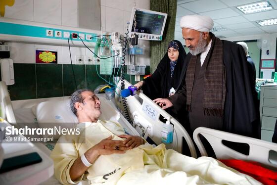 گزارش تصویری | بازدید حجت‌الاسلام نصرالله پژمانفر، رییس کمیسیون اصل نود مجلس، از بیمارستان فارابی مشهد