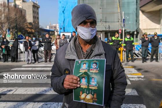 گزارش تصویری | تشییع پیکرهای مطهر ۴ شهید مرزبانی و دفاع مقدس در مشهد (۷ بهمن ۱۴۰۳)