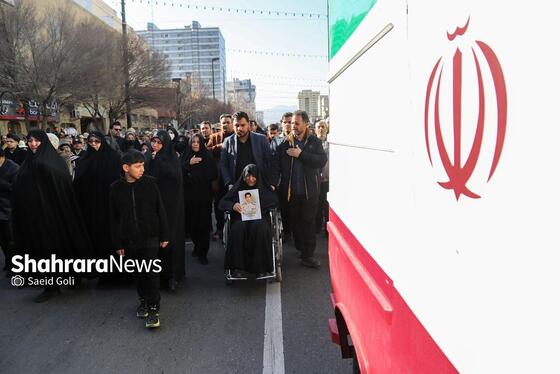 گزارش تصویری | تشییع پیکرهای مطهر ۴ شهید مرزبانی و دفاع مقدس در مشهد (۷ بهمن ۱۴۰۳)