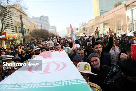 گزارش تصویری | تشییع پیکرهای مطهر ۴ شهید مرزبانی و دفاع مقدس در مشهد (۷ بهمن ۱۴۰۳)