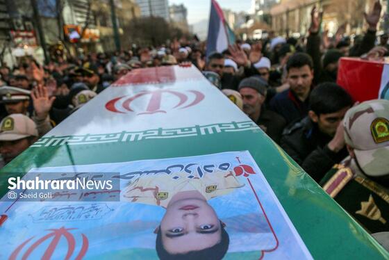 گزارش تصویری | تشییع پیکرهای مطهر ۴ شهید مرزبانی و دفاع مقدس در مشهد (۷ بهمن ۱۴۰۳)