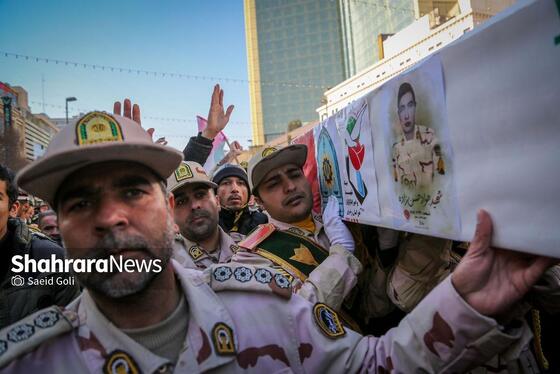 گزارش تصویری | تشییع پیکرهای مطهر ۴ شهید مرزبانی و دفاع مقدس در مشهد (۷ بهمن ۱۴۰۳)