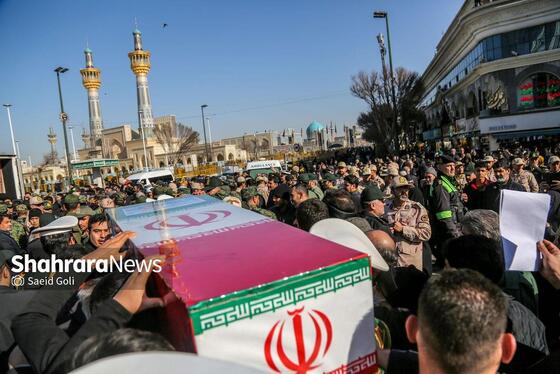 گزارش تصویری | تشییع پیکرهای مطهر ۴ شهید مرزبانی و دفاع مقدس در مشهد (۷ بهمن ۱۴۰۳)