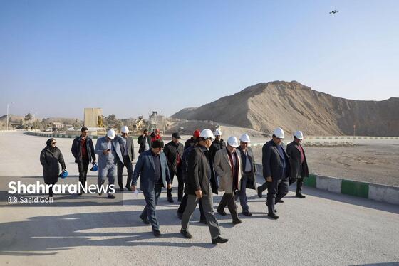 گزارش تصویری | بازدید شهردار مشهد از کارخانه‌های تولید آسفالت و بتن شهید مجیدی و پروژه احداث دوربرگردان غیرهم‌سطح شرقی ابوطالب