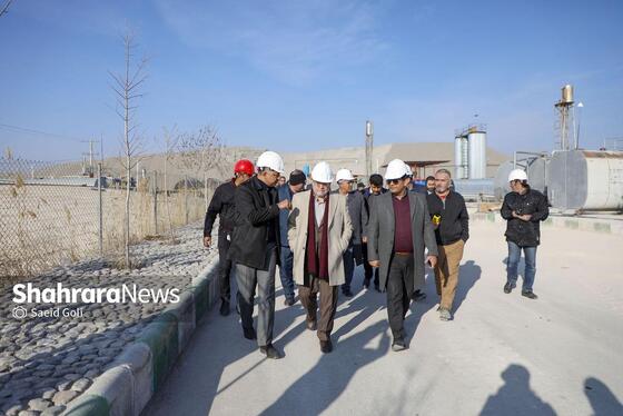 گزارش تصویری | بازدید شهردار مشهد از کارخانه‌های تولید آسفالت و بتن شهید مجیدی و پروژه احداث دوربرگردان غیرهم‌سطح شرقی ابوطالب