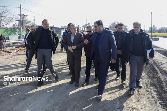 گزارش تصویری | بازدید شهردار مشهد از کارخانه‌های تولید آسفالت و بتن شهید مجیدی و پروژه احداث دوربرگردان غیرهم‌سطح شرقی ابوطالب