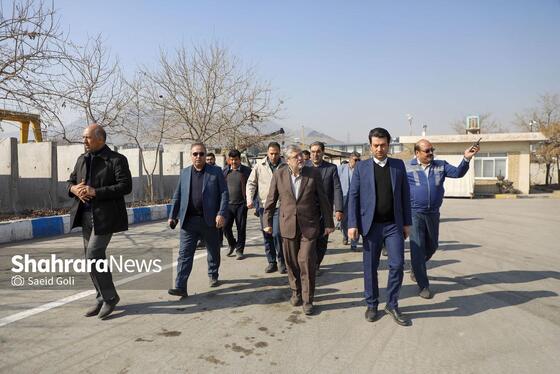 گزارش تصویری | بازدید شهردار مشهد از کارخانه‌های تولید آسفالت و بتن شهید مجیدی و پروژه احداث دوربرگردان غیرهم‌سطح شرقی ابوطالب