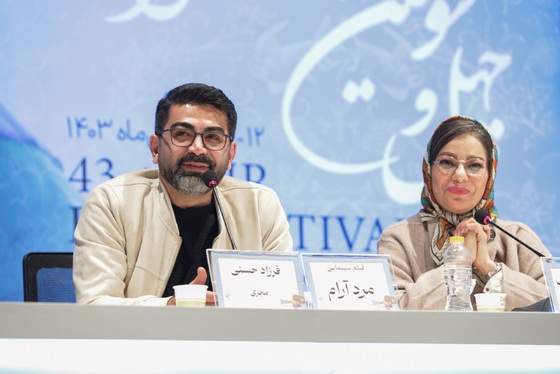 گزارش تصویری | فتوکال و نشست خبری فیلم «مرد آرام» با حضور مهدی هاشمی و شمیلا شیرزاد