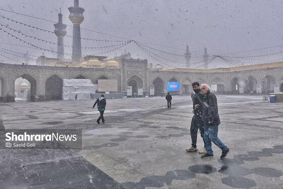 گزارش تصویری | یک روز برفی در حرم مطهر امام رضا(ع) - ۲۱ بهمن ۱۴۰۳