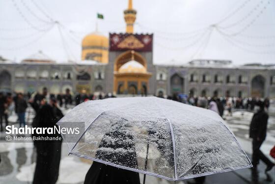 گزارش تصویری | یک روز برفی در حرم مطهر امام رضا(ع) - ۲۱ بهمن ۱۴۰۳