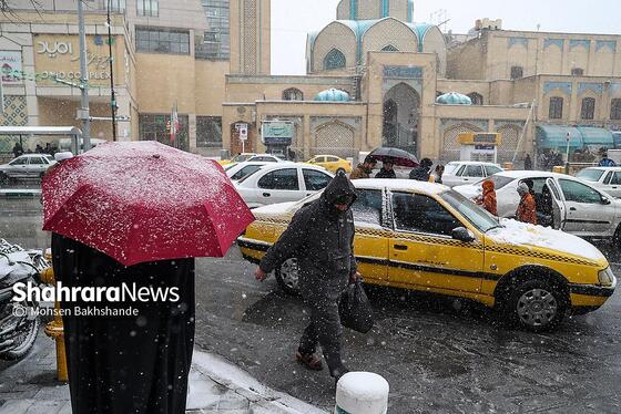 گزارش تصویری | بارش برف در مشهد (۲۱ بهمن ۱۴۰۳)
