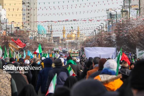 گزارش تصویری | راهپیمایی ۲۲ بهمن ۱۴۰۳ در مشهد