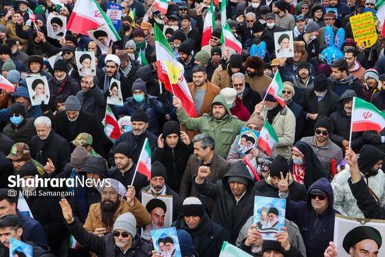 گزارش تصویری | راهپیمایی ۲۲ بهمن ۱۴۰۳ در مشهد