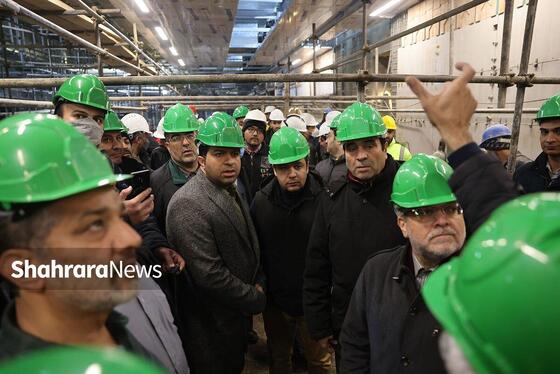 گزارش تصویری | بازدید شهردار مشهد مقدس و جمعی از اعضای شورای اسلامی شهر از روند احداث فاز یک خط ۳ مترو مشهد (۲۵ بهمن ۱۴۰۳)