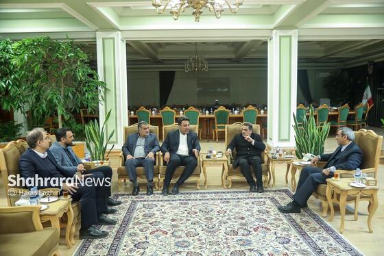 گزارش تصویری | دیدار احسان حدادی، رئیس فدراسیون دوومیدانی، با استاندار خراسان رضوی
