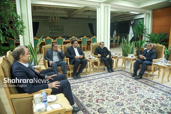 گزارش تصویری | دیدار احسان حدادی، رئیس فدراسیون دوومیدانی، با استاندار خراسان رضوی