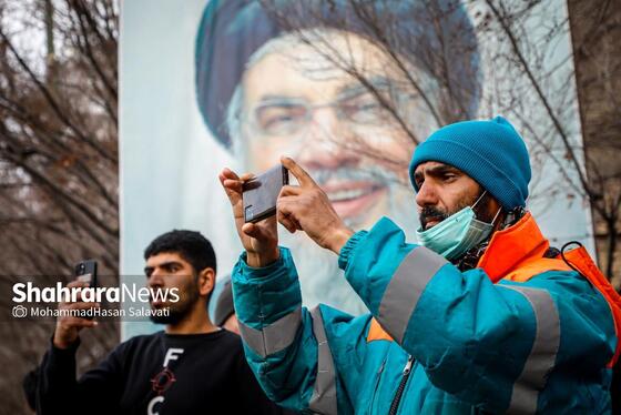 گزارش تصویری | اجتماع باشکوه مردم مشهد همزمان با آئین تشییع شهدای مقاومت در لبنان (۵ اسفند ۱۴۰۳)