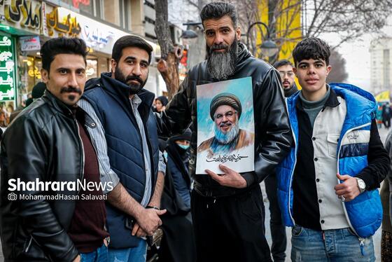 گزارش تصویری | اجتماع باشکوه مردم مشهد همزمان با آئین تشییع شهدای مقاومت در لبنان (۵ اسفند ۱۴۰۳)