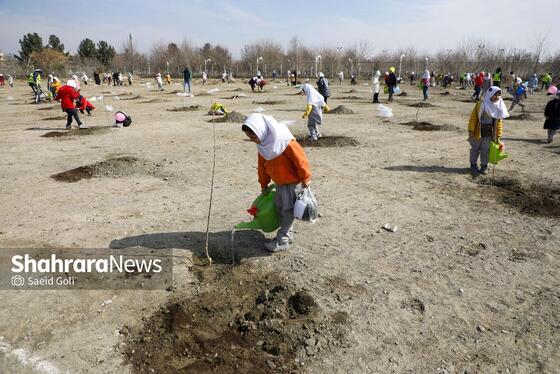 گزارش تصویری | مراسم هفته درختکاری در بوستان بهار مشهد (۱۱ اسفند ۱۴۰۳)